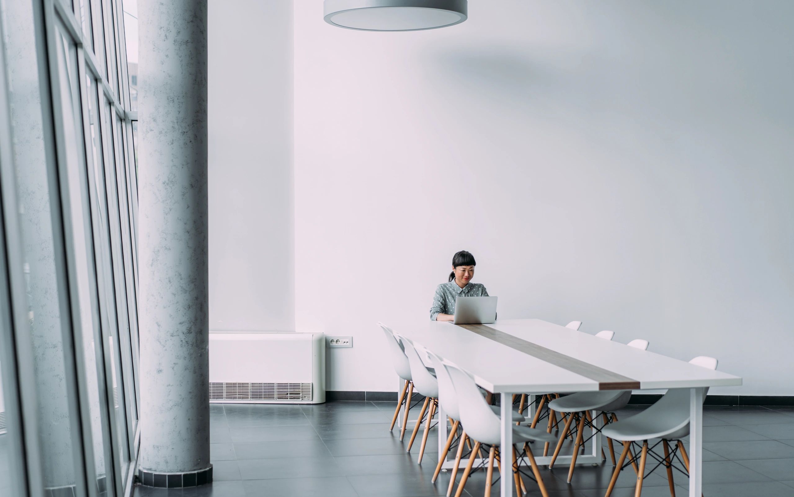 Professional woman working in an office